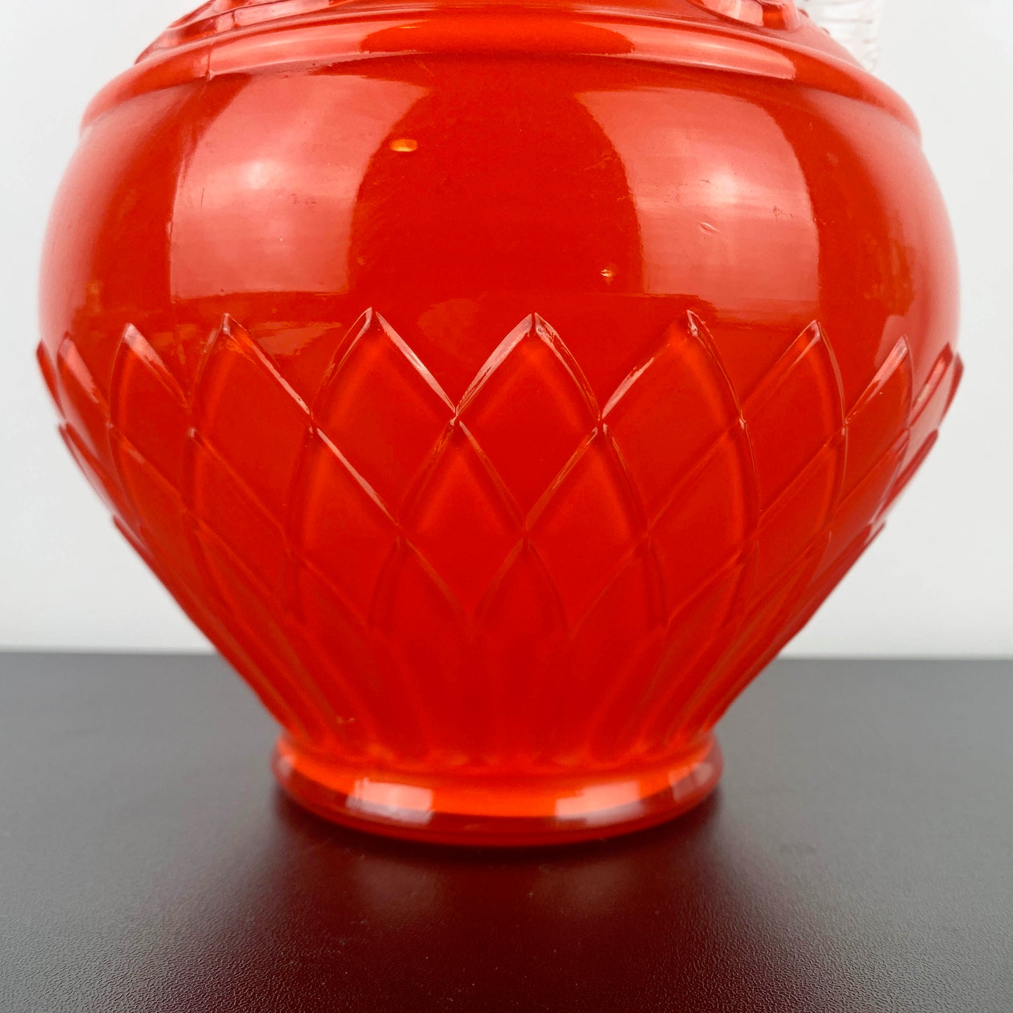 Stelvia Glass Orange Art Glass Pitcher