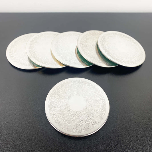 Strachan Australia Silver Plated Coaster - Boxed Set