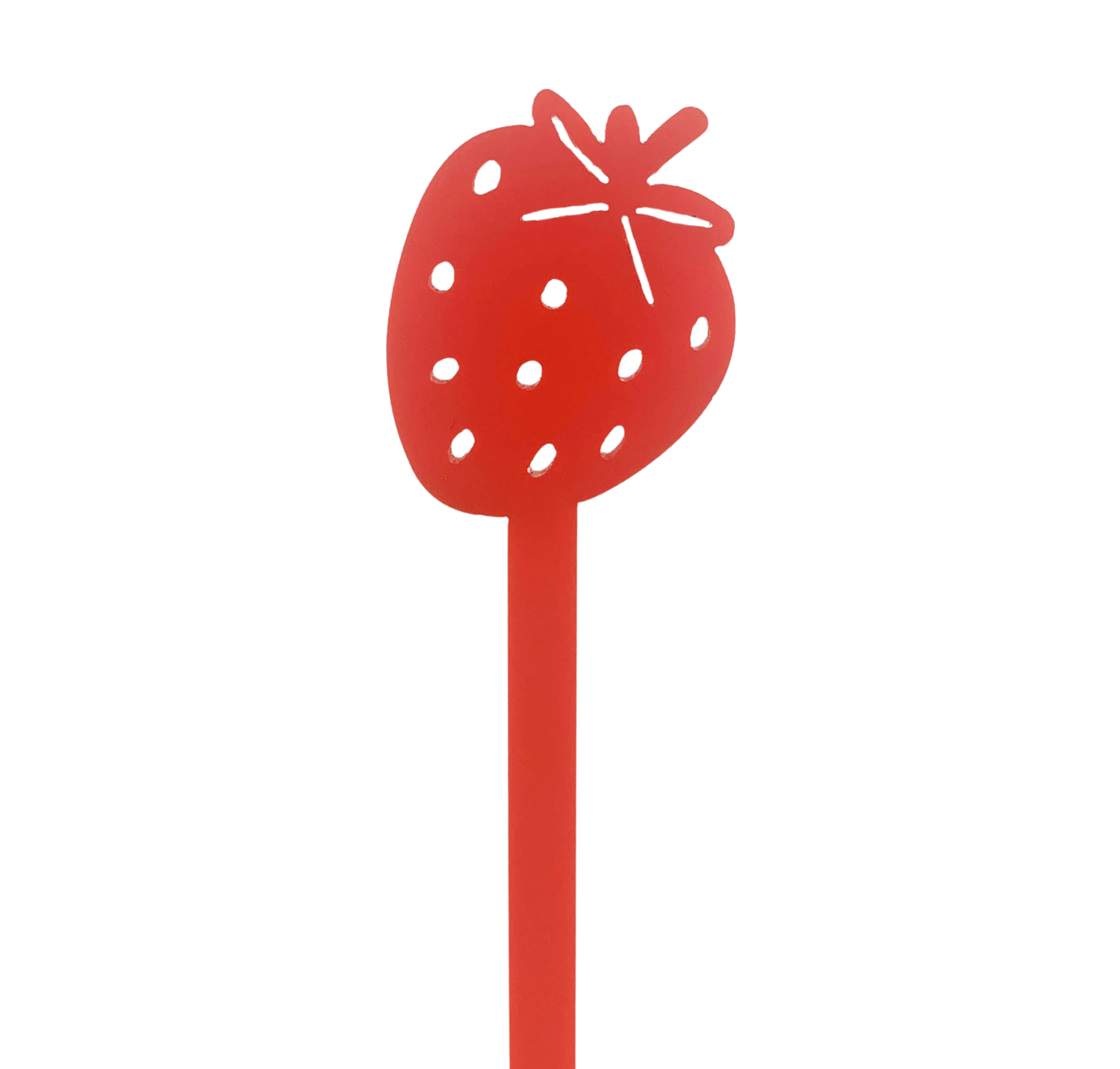 Strawberry Drink Stirrers