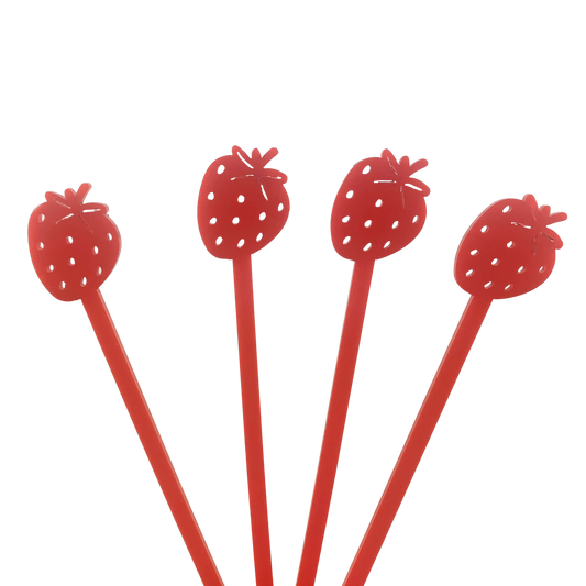 Strawberry Drink Stirrers