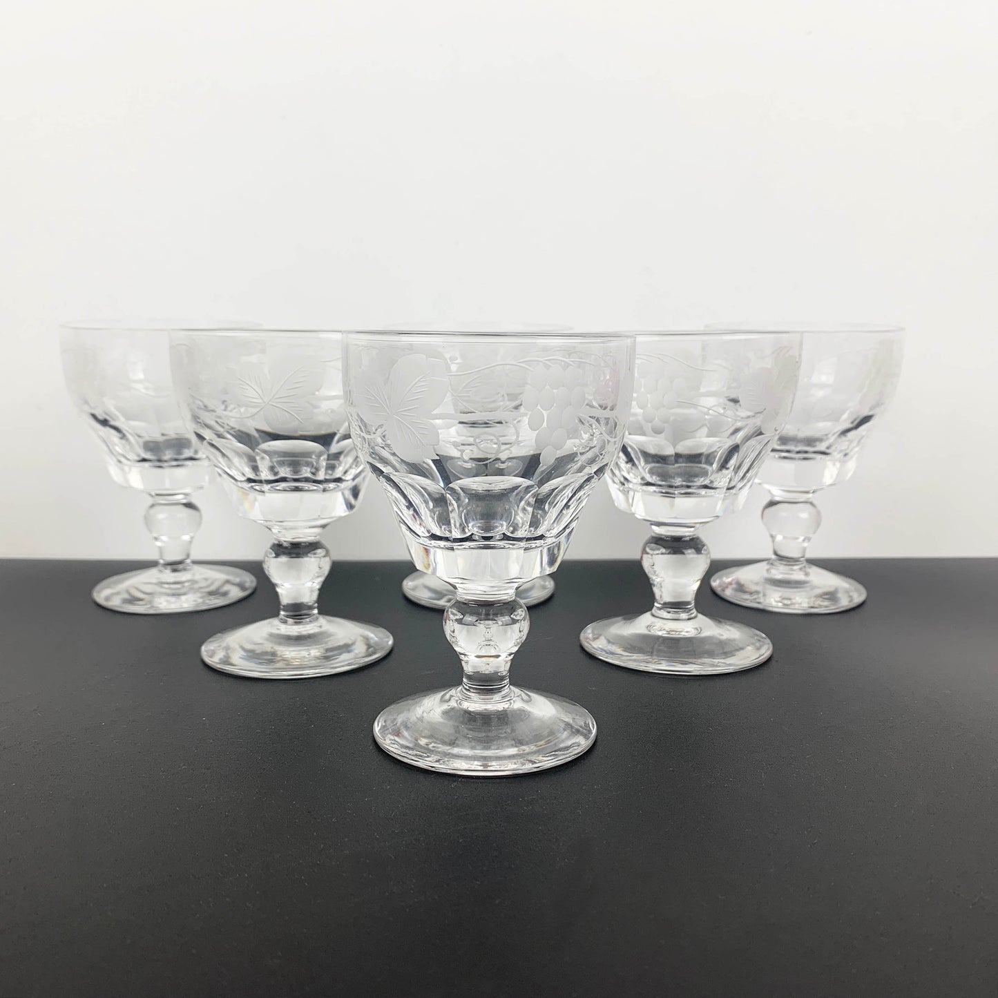 Stuart Crystal 'Audley' Liqueur and Aperitif Glass Set