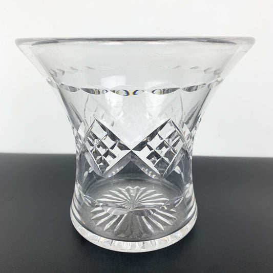 Stuart Crystal Diamond Banded Vase