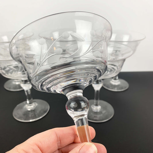 Stuart Crystal Art Deco Stemware Set
