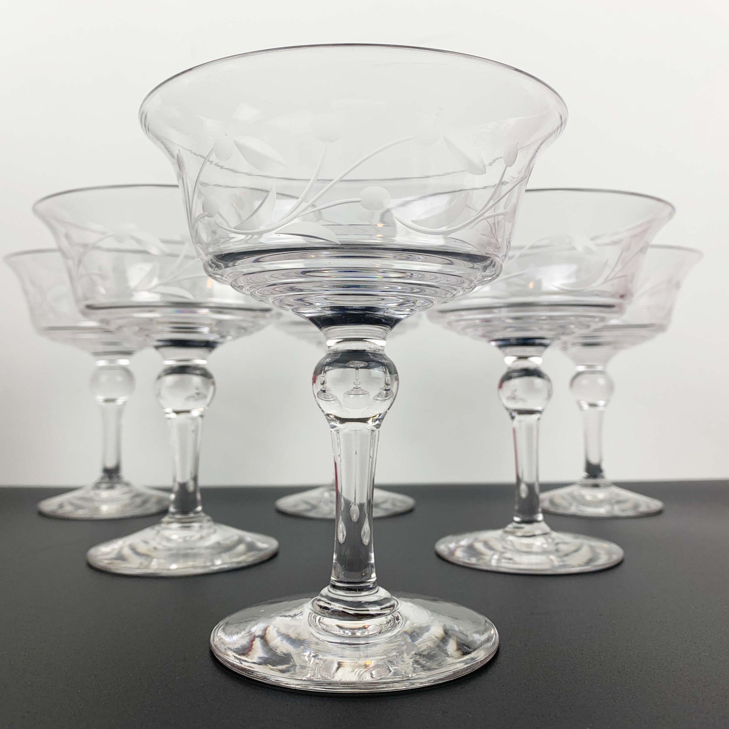 Stuart Crystal Art Deco Stemware Set