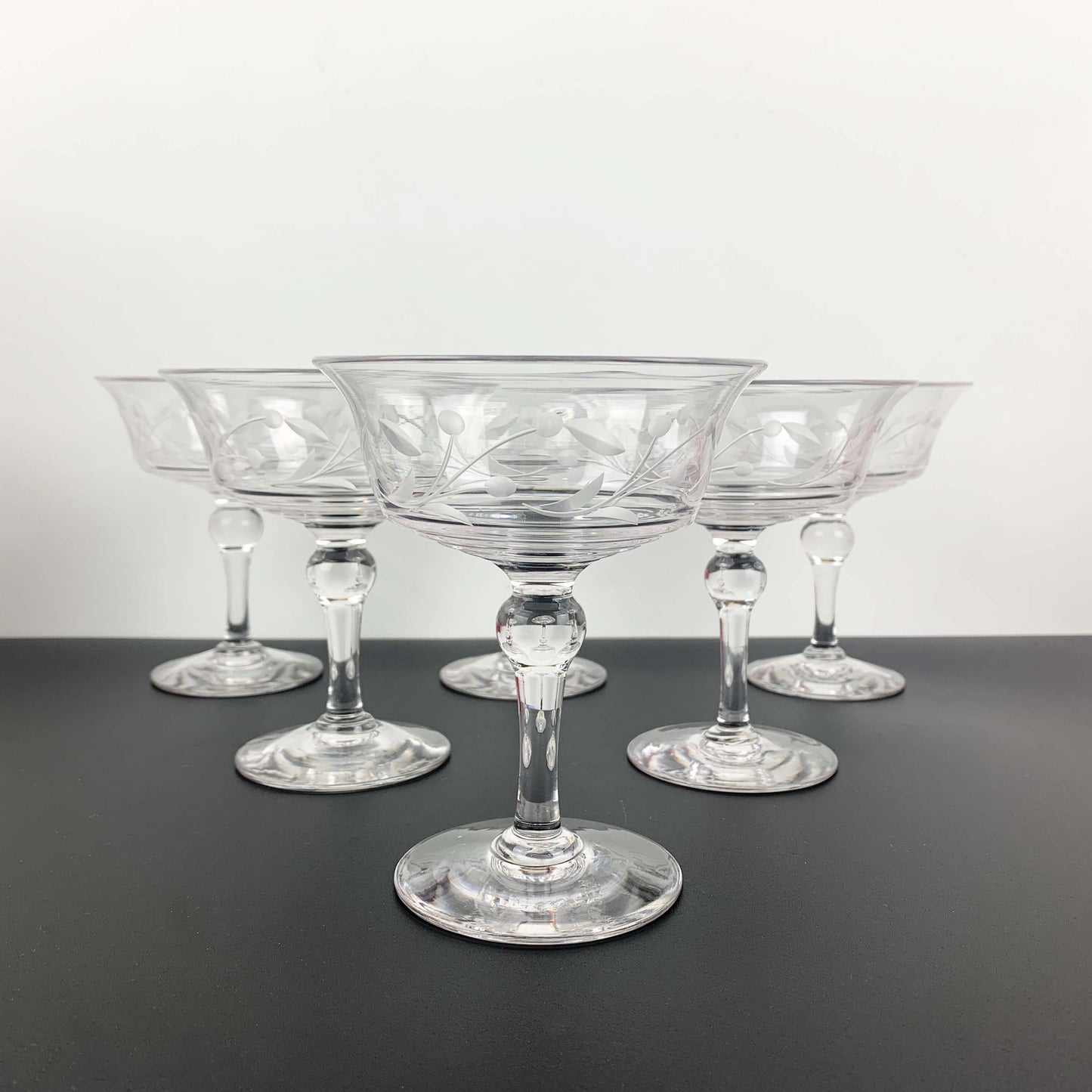 Stuart Crystal Art Deco Stemware Set
