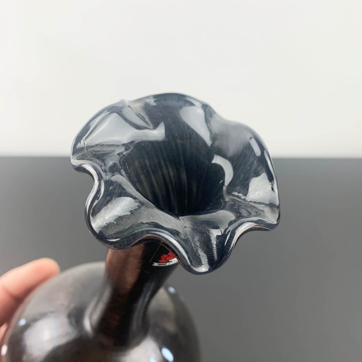 Studiolasi Finland Speckled Art Glass Bud Vase