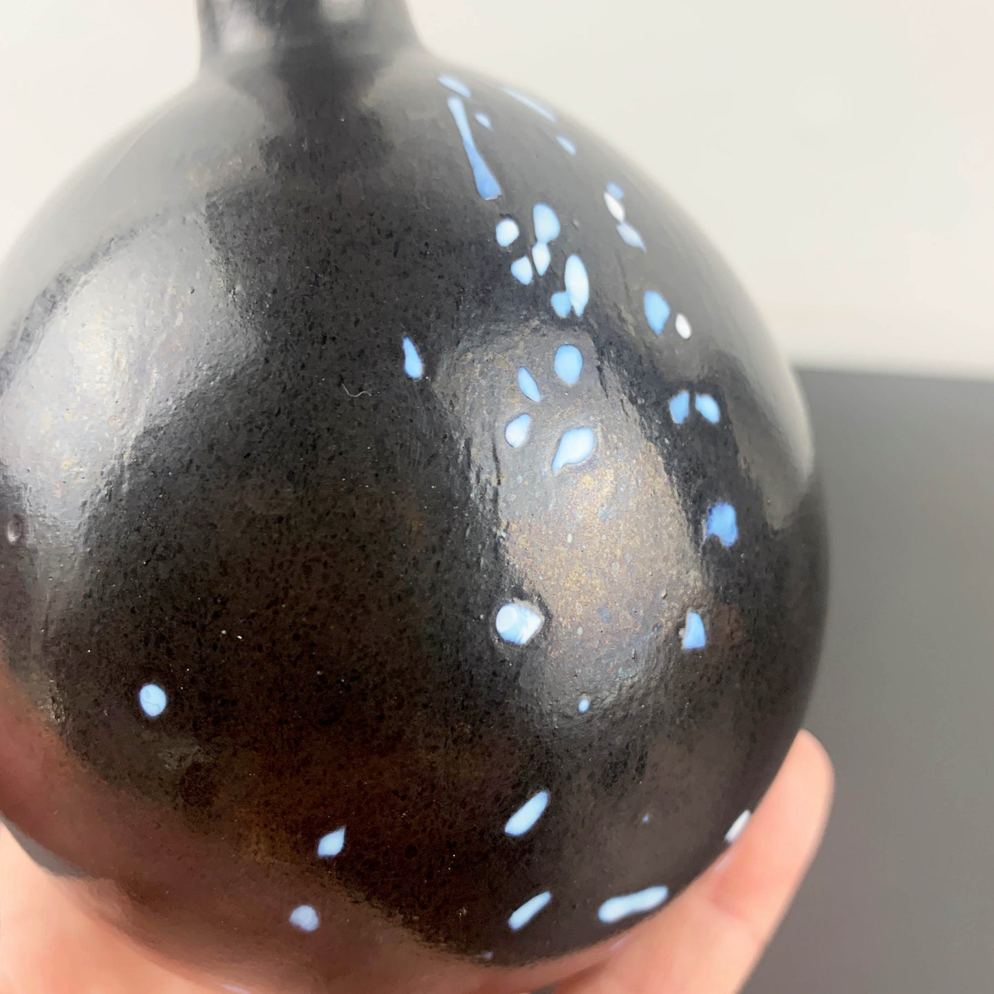 Studiolasi Finland Speckled Art Glass Bud Vase