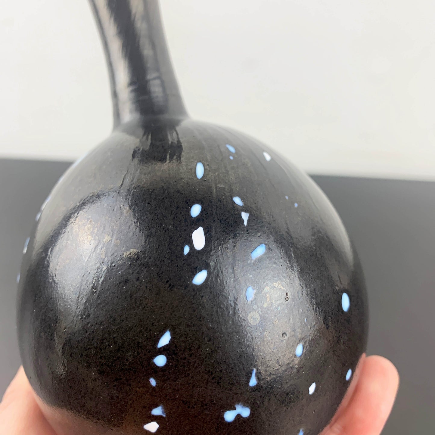 Studiolasi Finland Speckled Art Glass Bud Vase