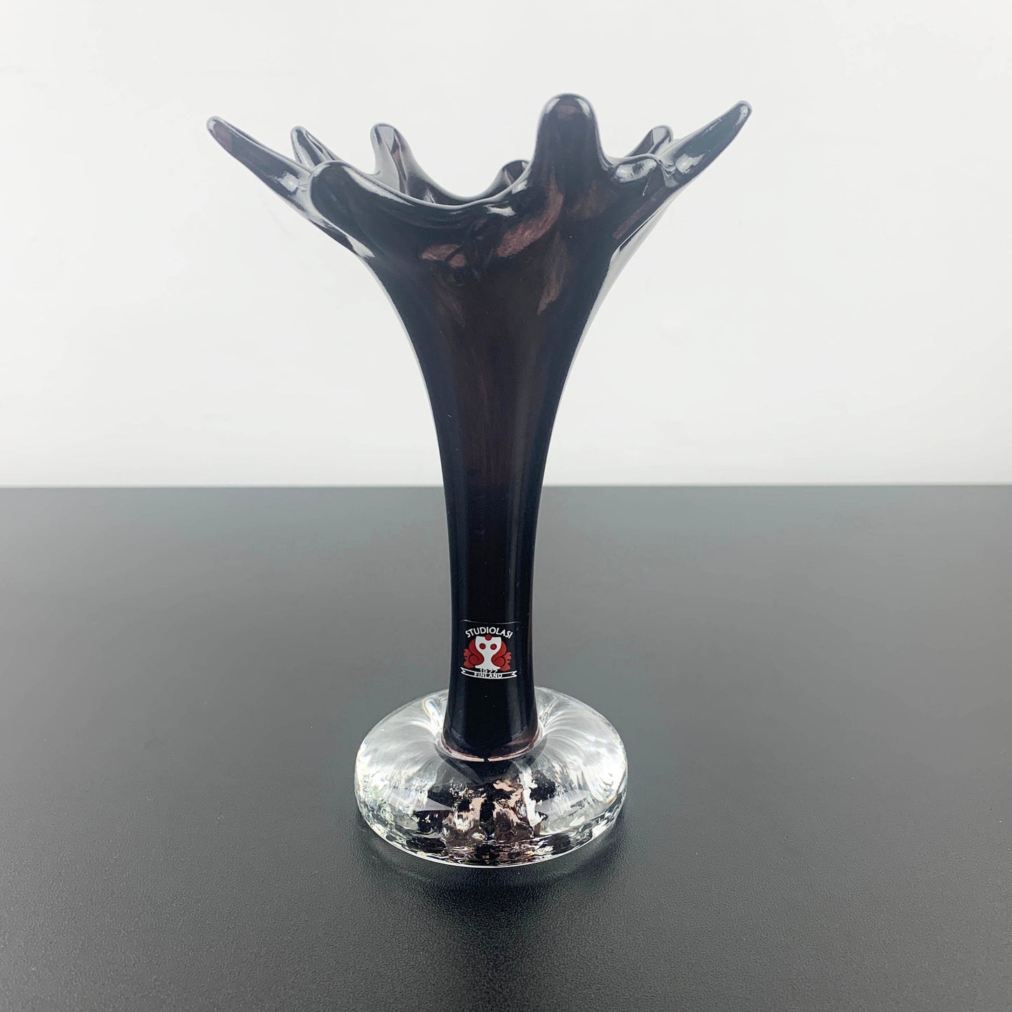 Studiolasi Finland Freeform Art Glass Bud Vase