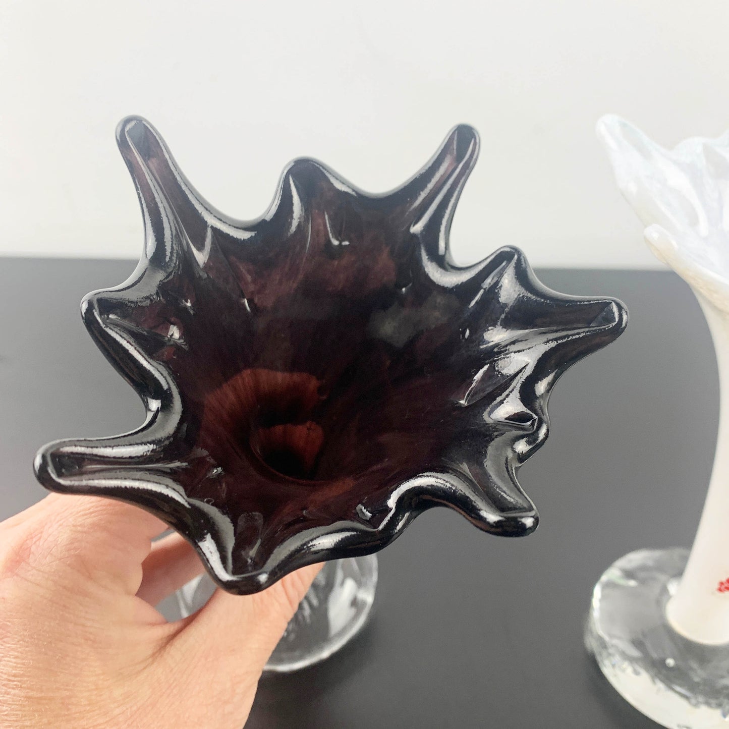 Studiolasi Finland Freeform Art Glass Bud Vase