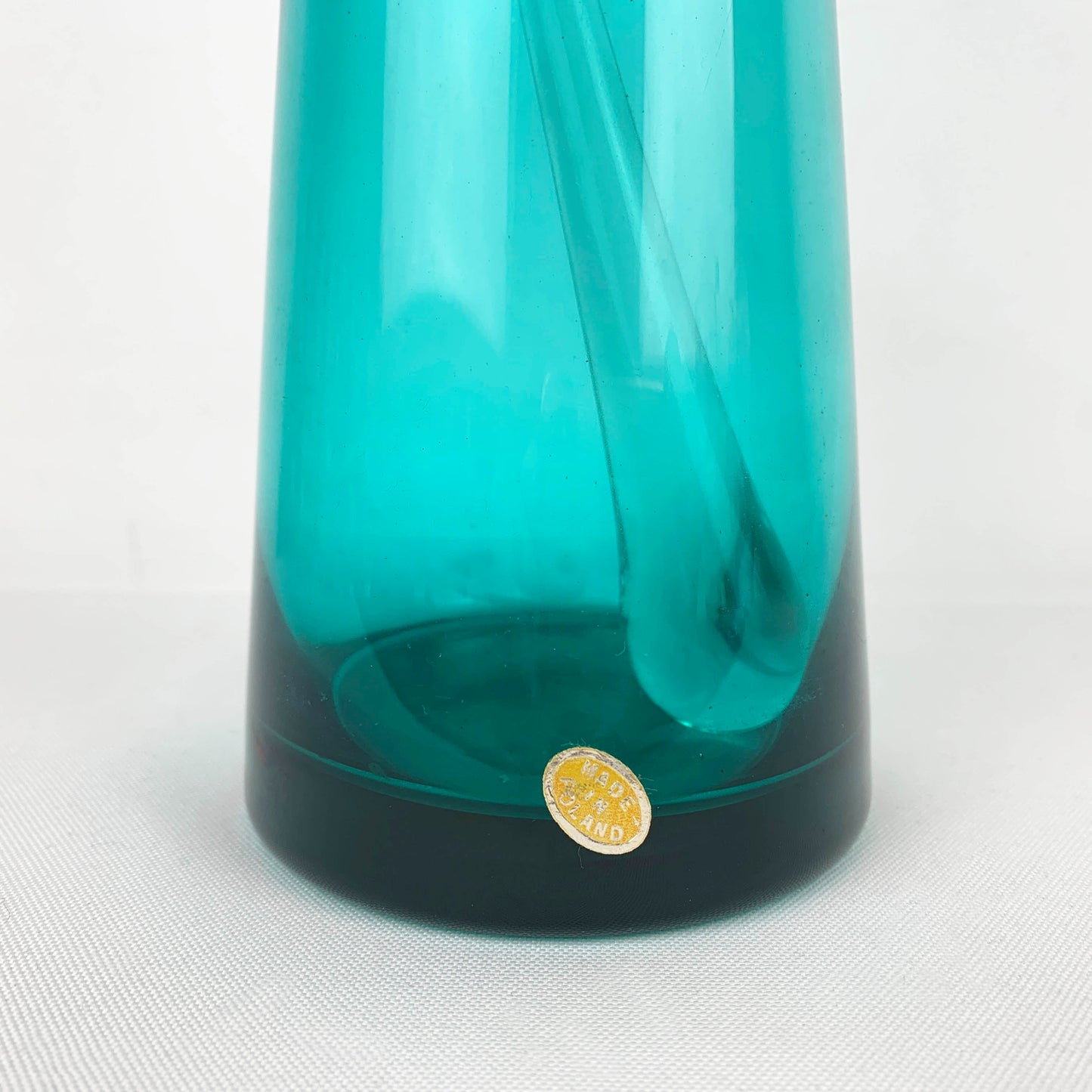 Teal Glass Cocktail Set with Stirrer
