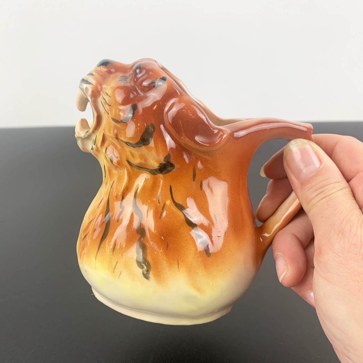 German Porcelain Small Tiger Jug