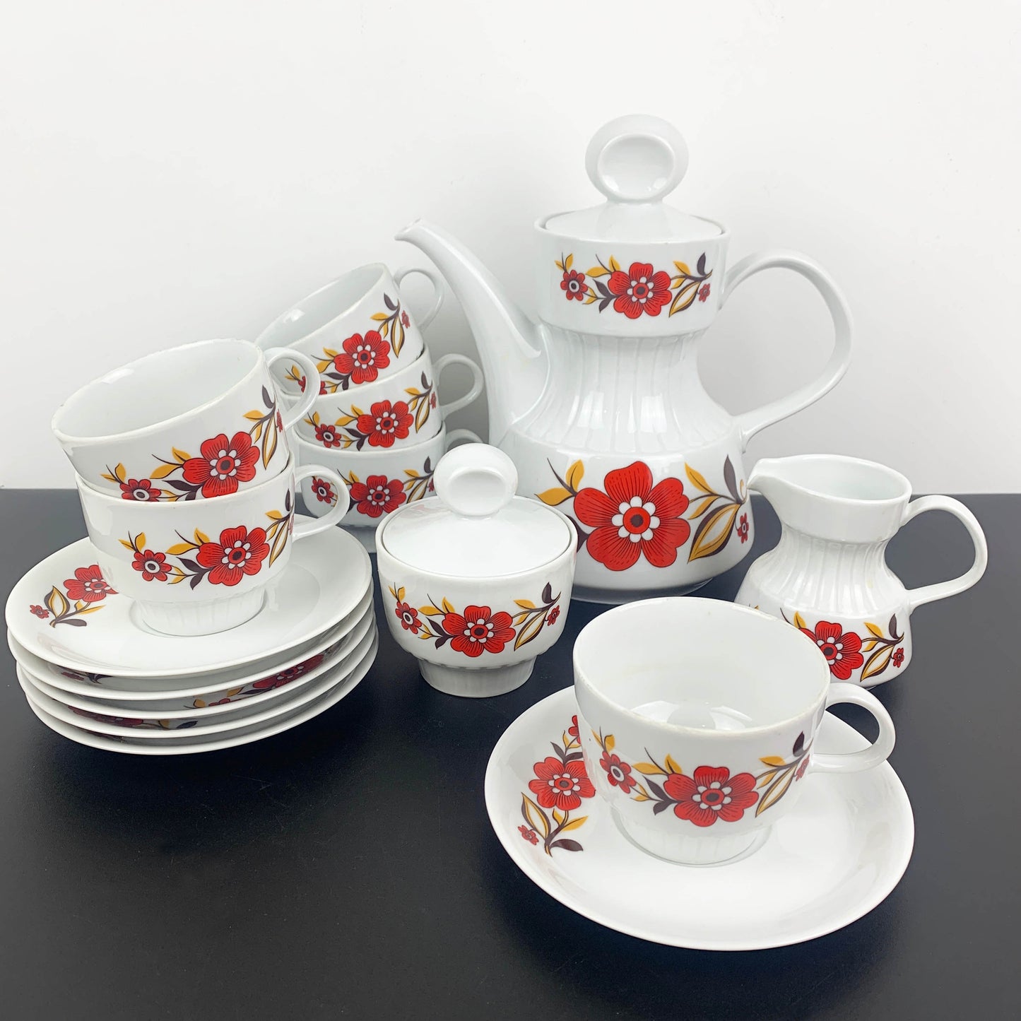 Tirschenreuth Germany Mid Century Coffee Service