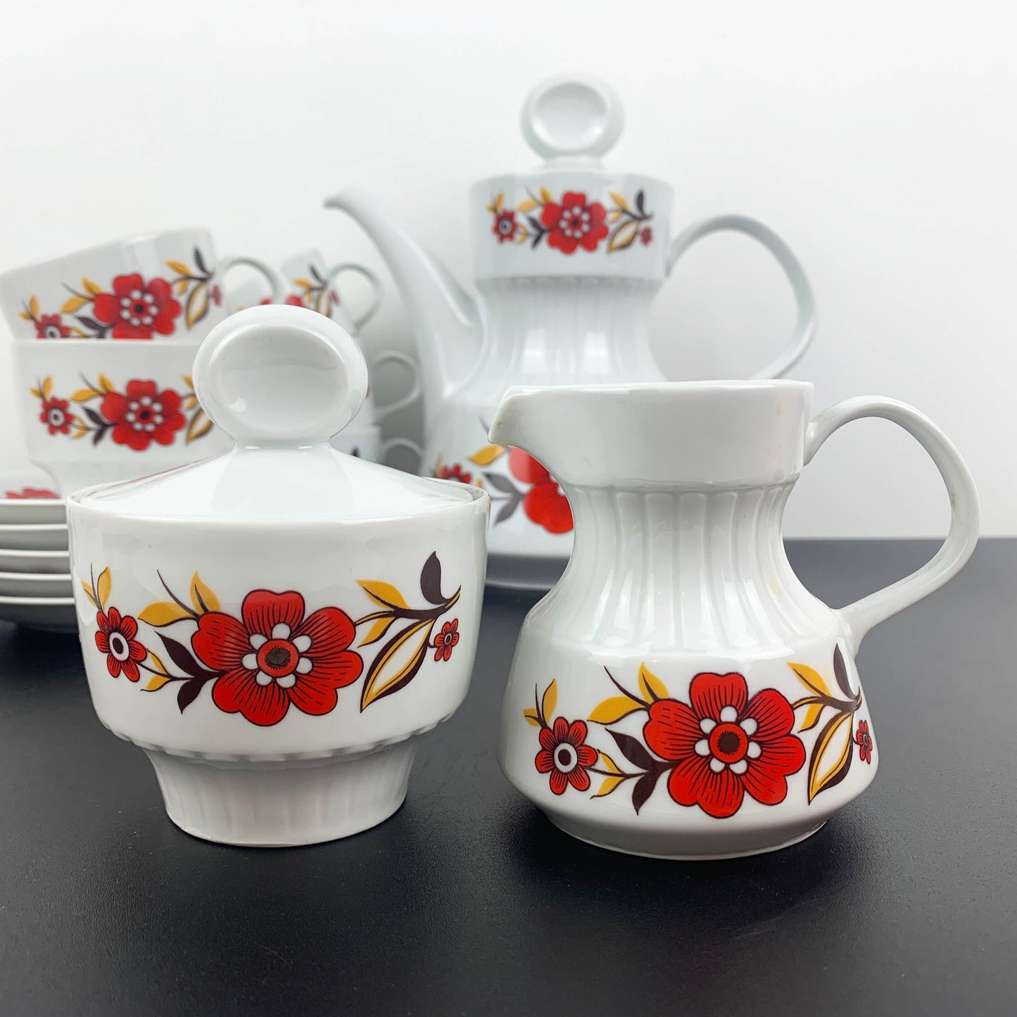Tirschenreuth Germany Mid Century Coffee Service