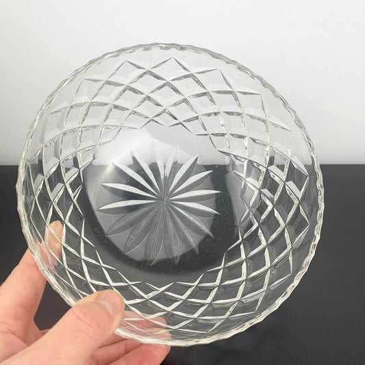 Bohemia Crystal Diamond Cut Salad Bowl