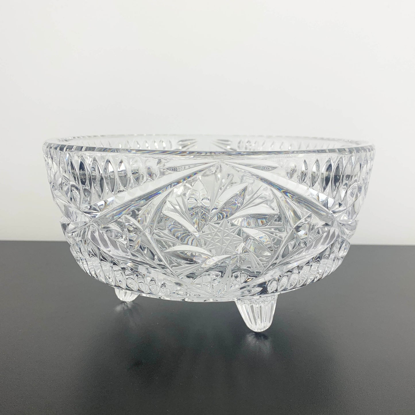 Crystal Tri Foot Presentation Bowl
