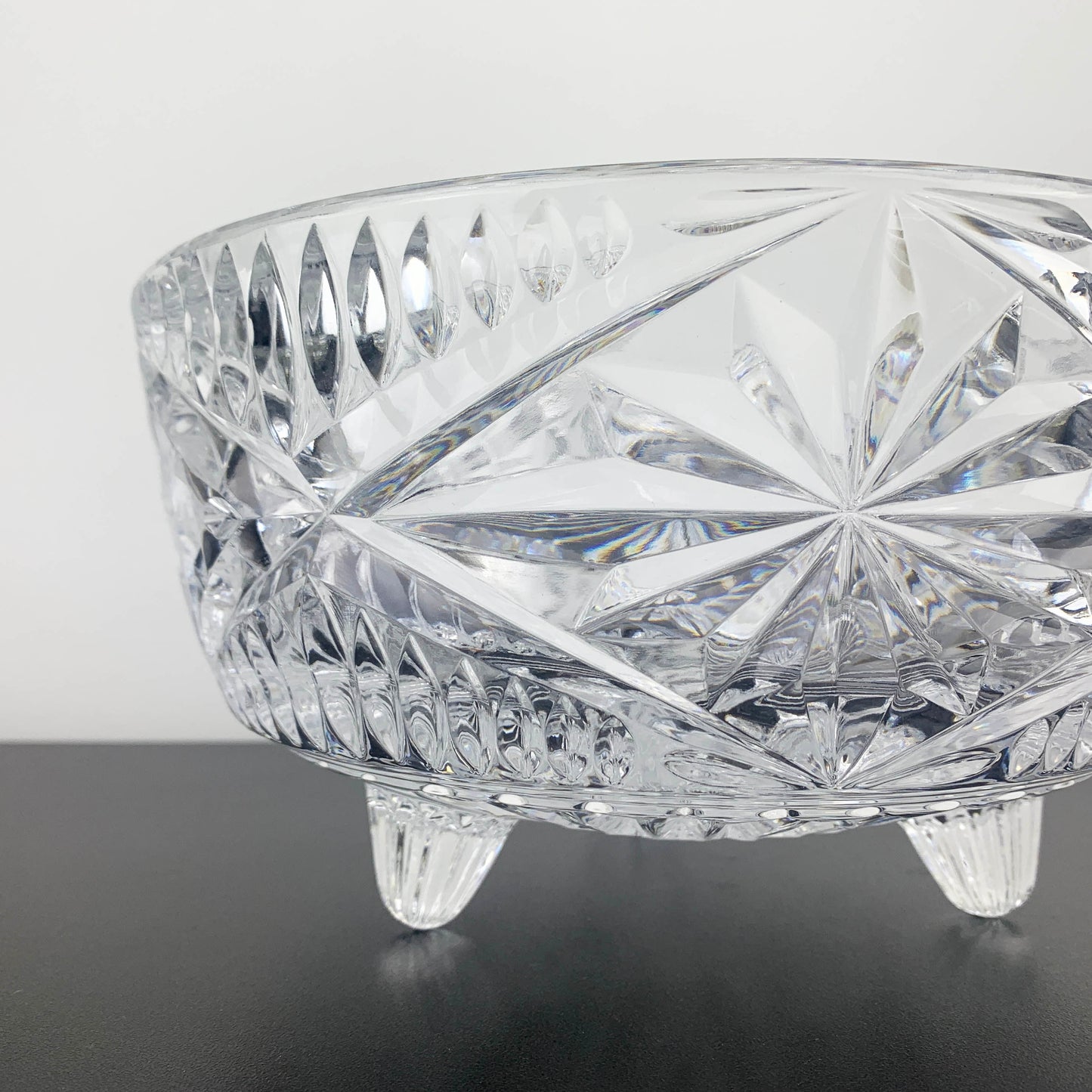 Crystal Tri Foot Presentation Bowl