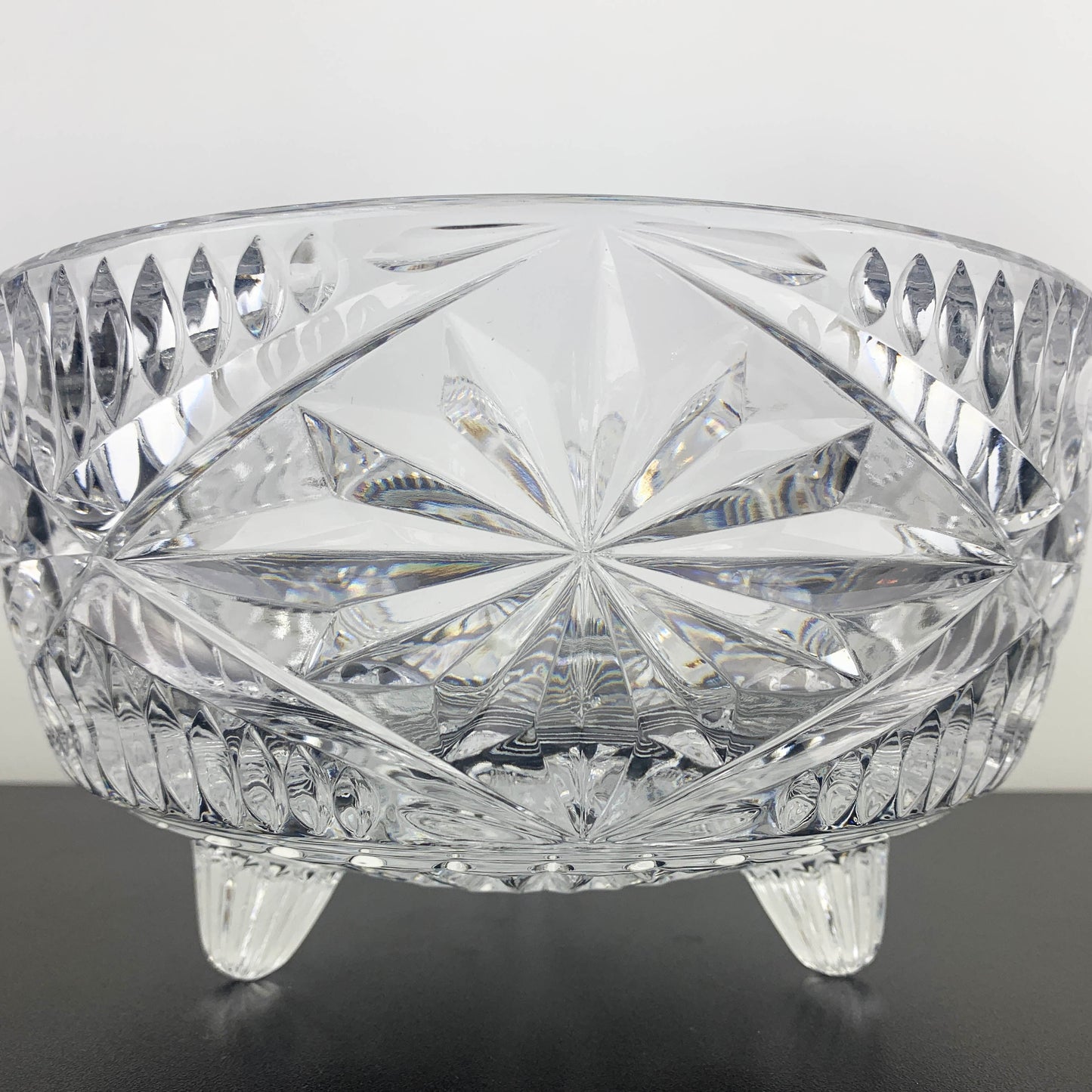 Crystal Tri Foot Presentation Bowl