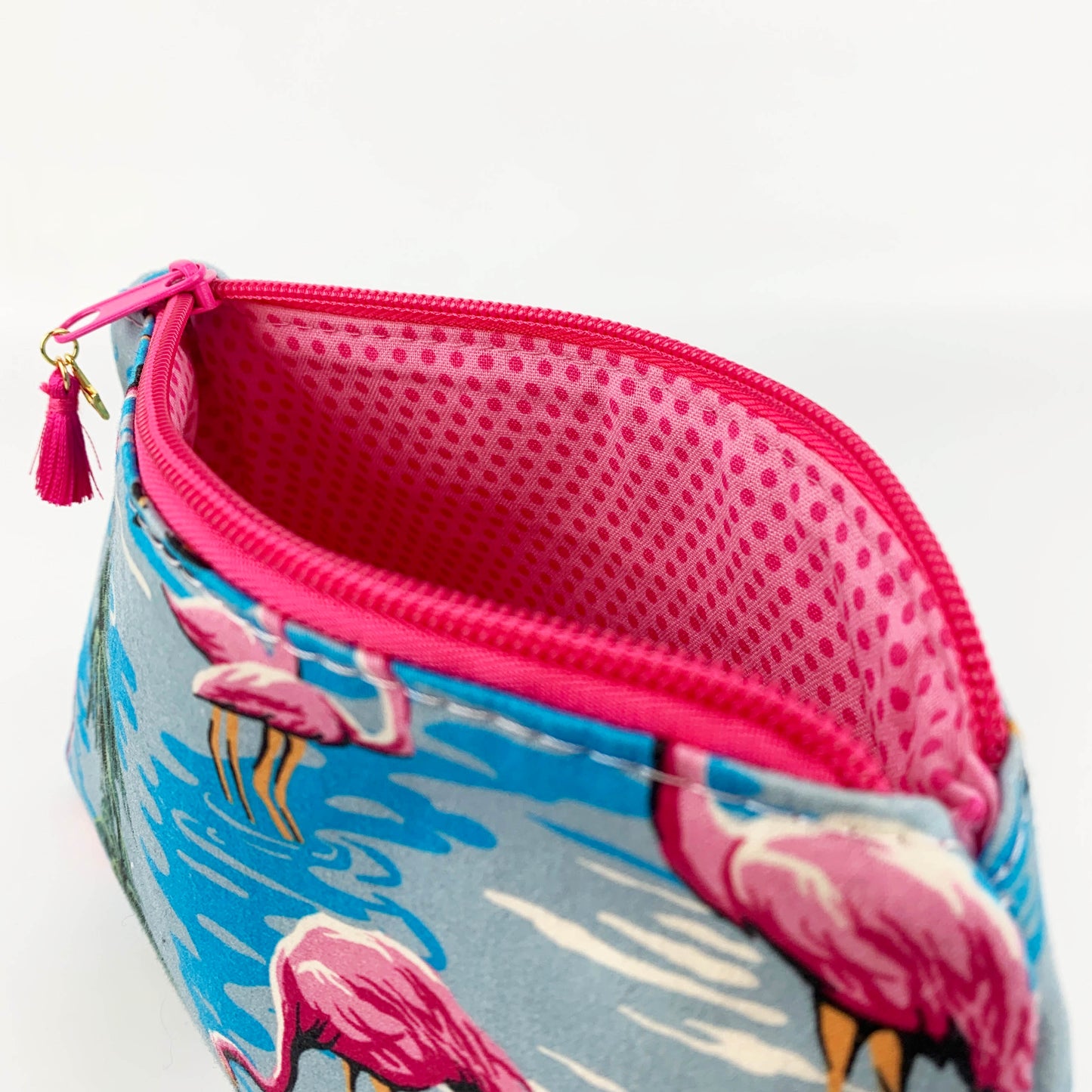 Tropical Flamingo Makeup & Cosmetics Pouch