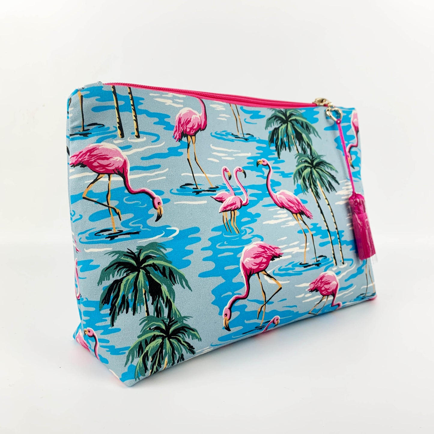 Tropical Flamingo Makeup & Cosmetics Pouch