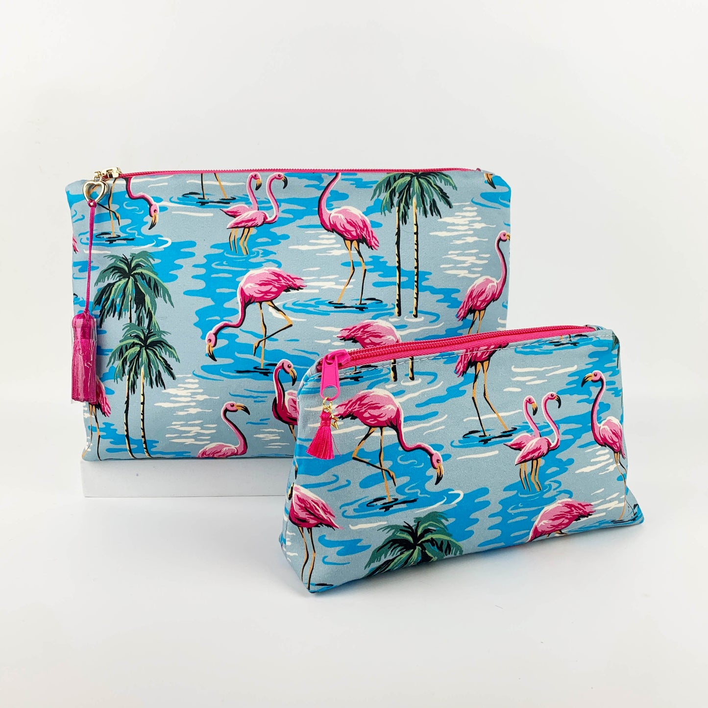 Tropical Flamingo Makeup & Cosmetics Pouch
