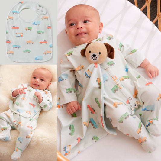 Newborn Gift Box: Little Trucker Baby Boy Gift