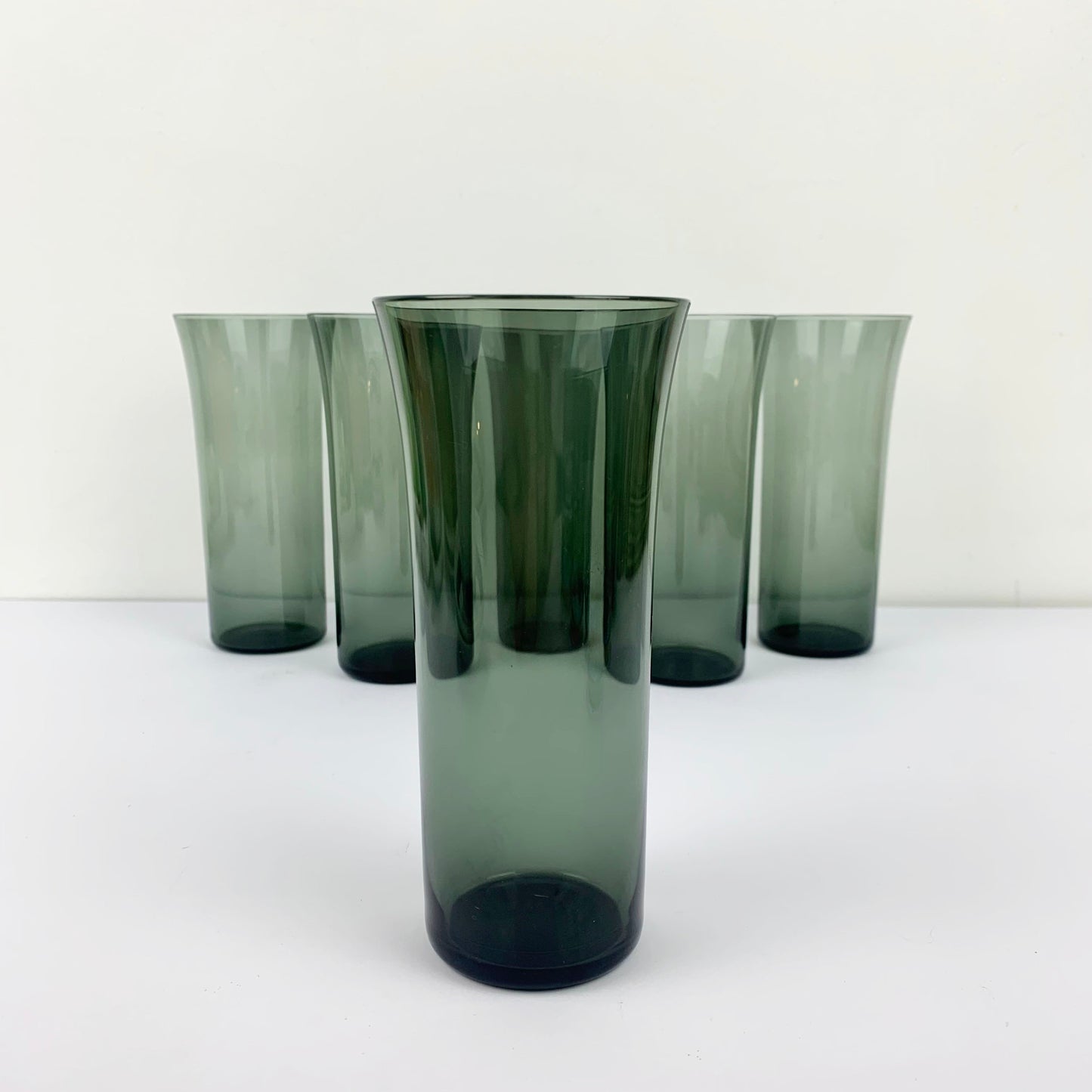 Kaj Franck 'Trumpetti' glass for Nuutajarvi  set of 6 grey
