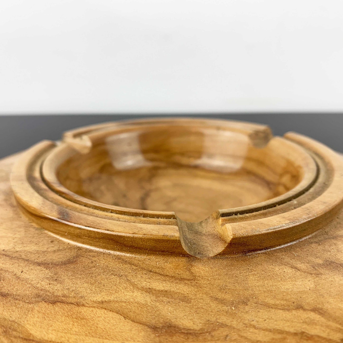 Handcrafted Turned Timber Ashtray