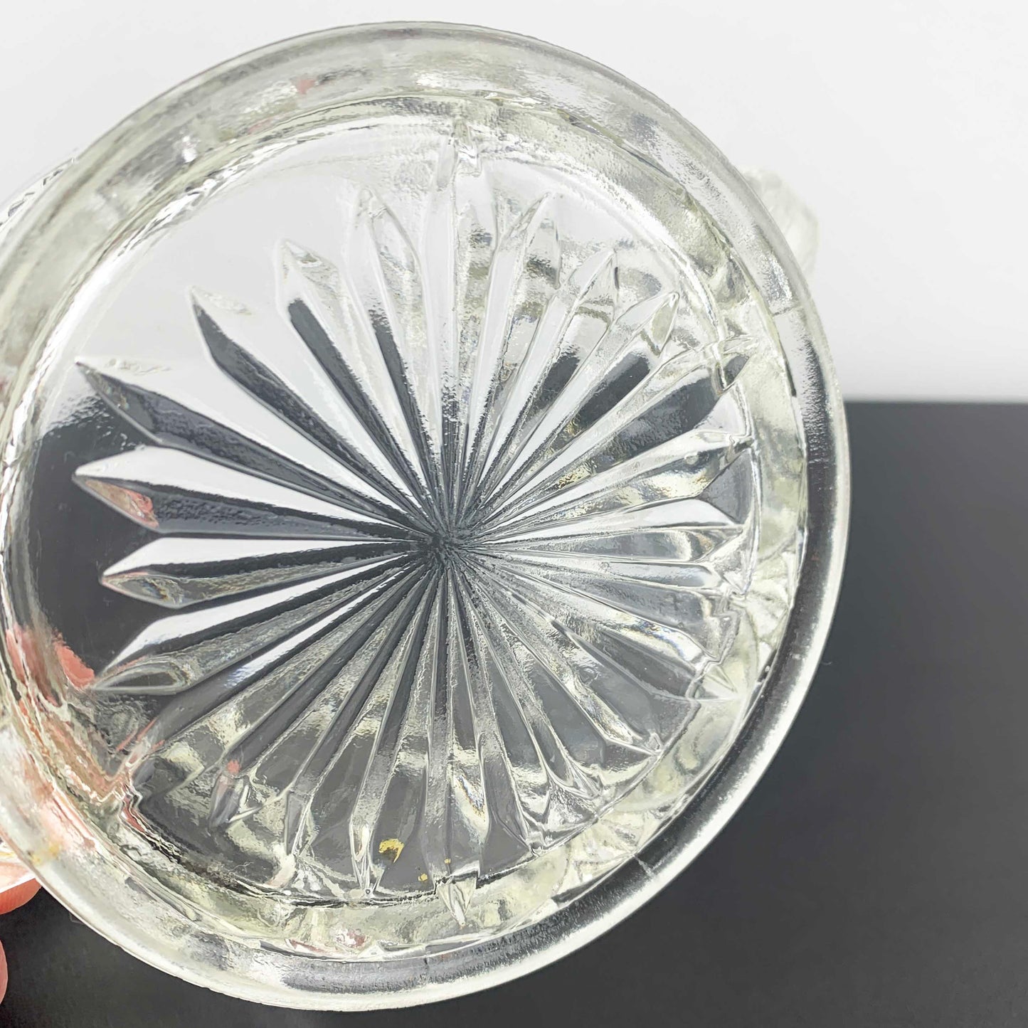 Crown Crystal Twin Handled Open Sugar Bowl