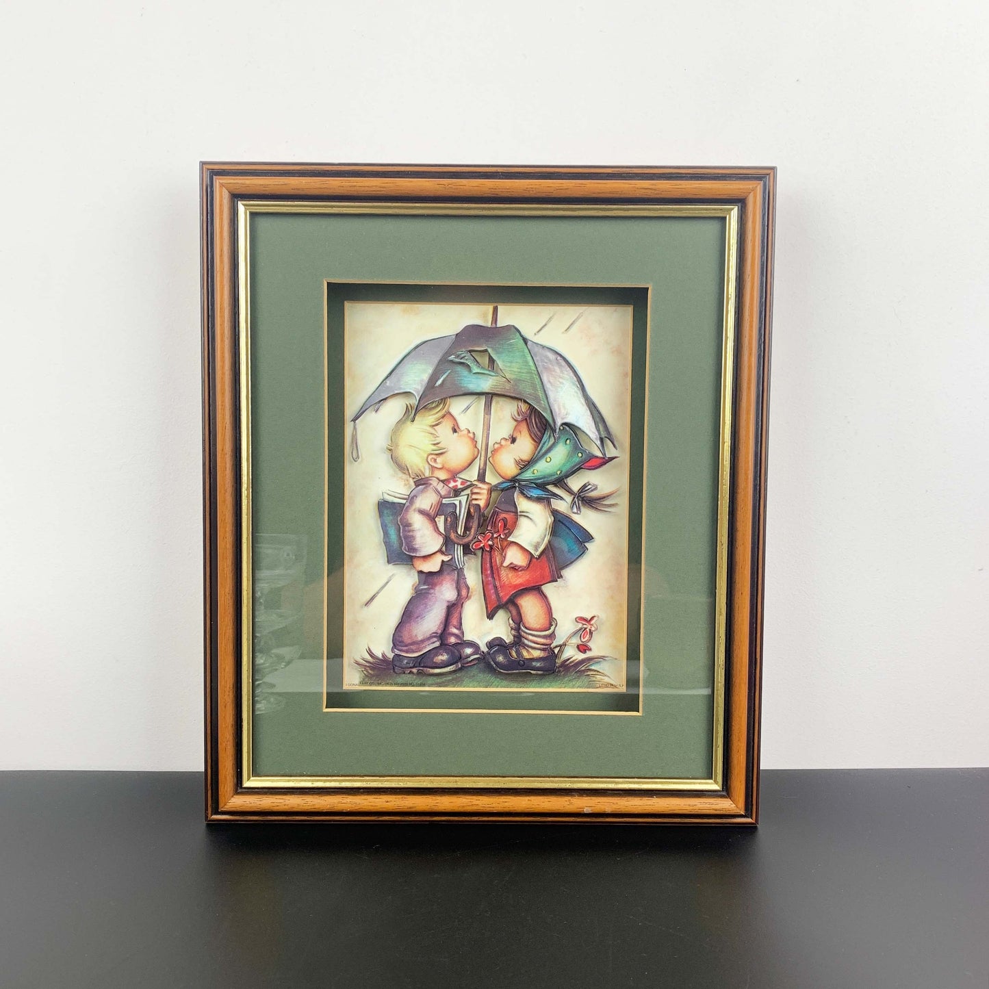 Donald Art Co, USA Hummel Inspired "Under the Umbrella" 3D Artwork