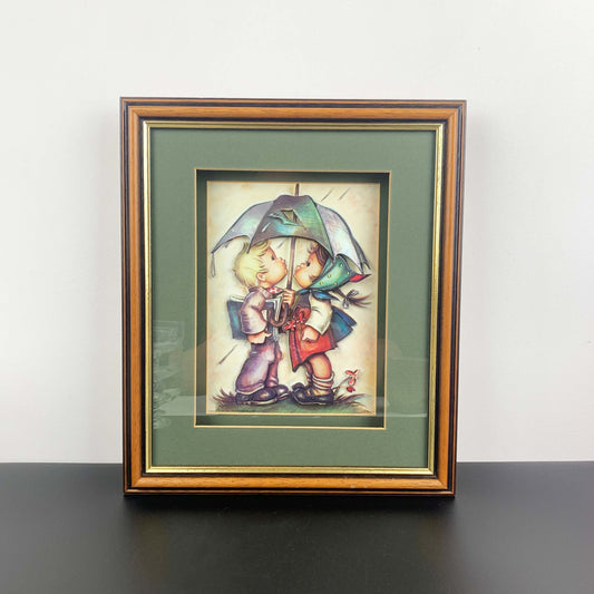 Donald Art Co, USA Hummel Inspired "Under the Umbrella" 3D Artwork
