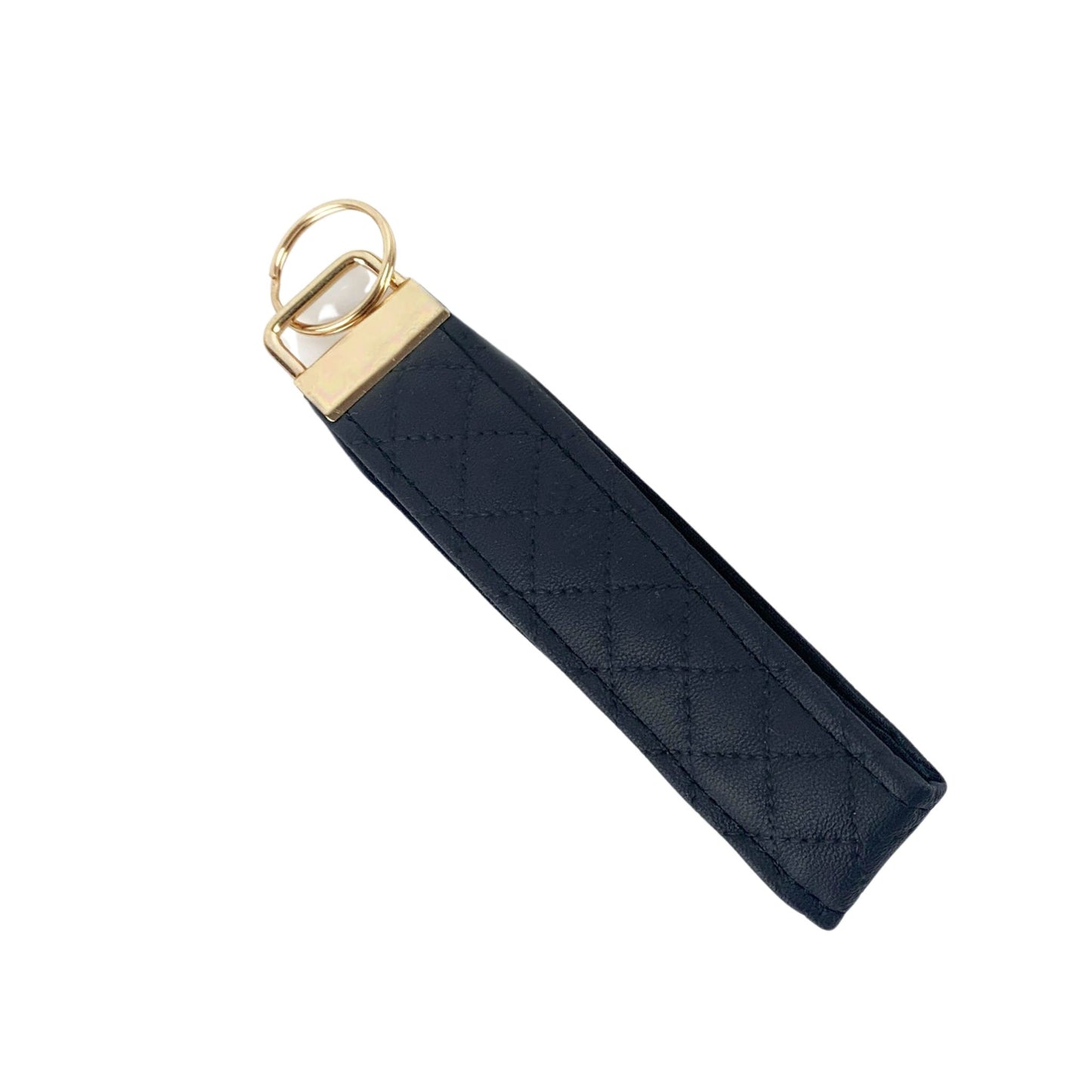 Black Quilted Faux Leather Coin Purse & Wristlet: Matching Set or Individual