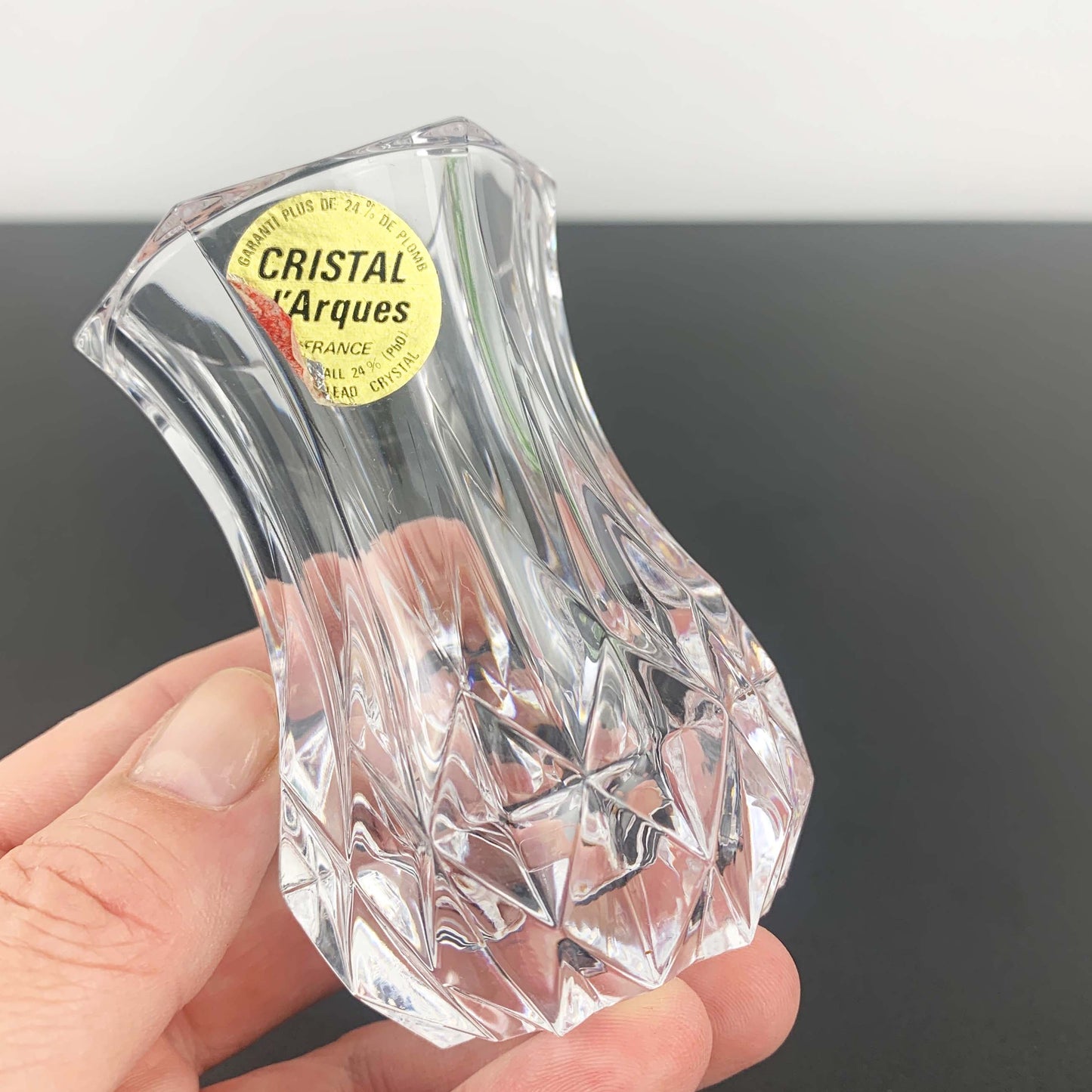 Cristal D'Arques 'Violette' Crystal Bud Vase Set