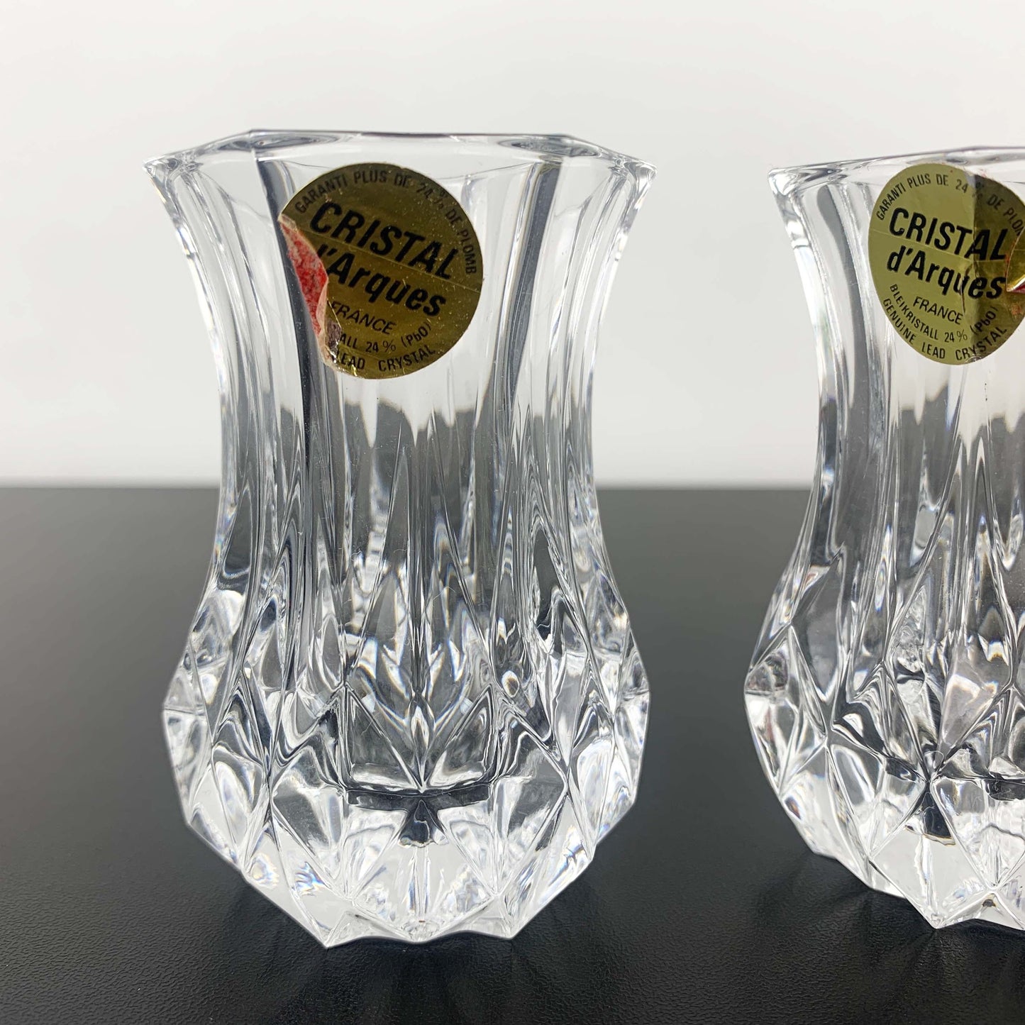 Cristal D'Arques 'Violette' Crystal Bud Vase Set