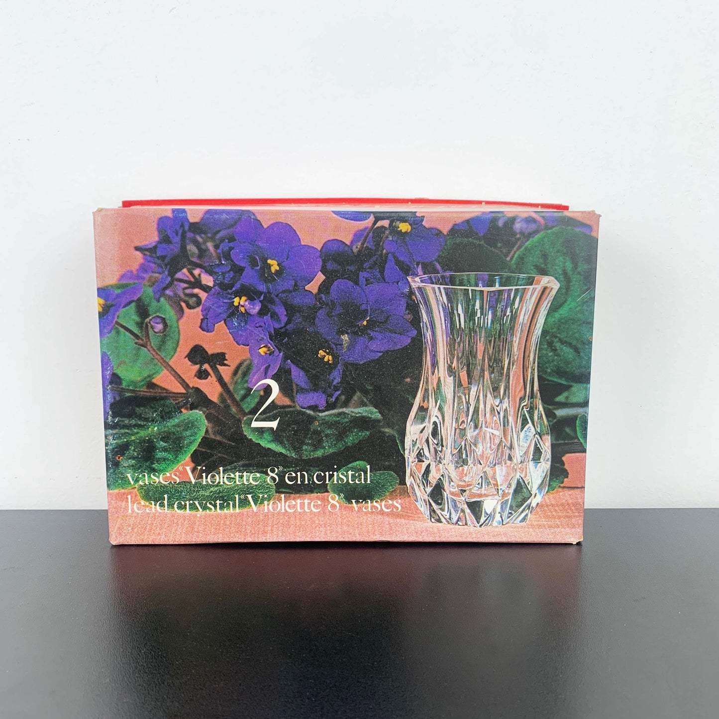 Cristal D'Arques 'Violette' Crystal Bud Vase Set
