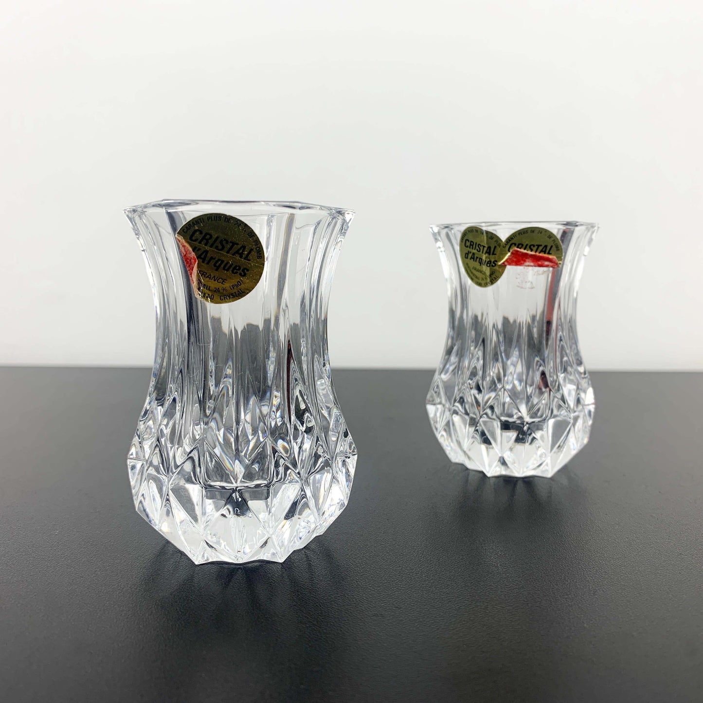 Cristal D'Arques 'Violette' Crystal Bud Vase Set