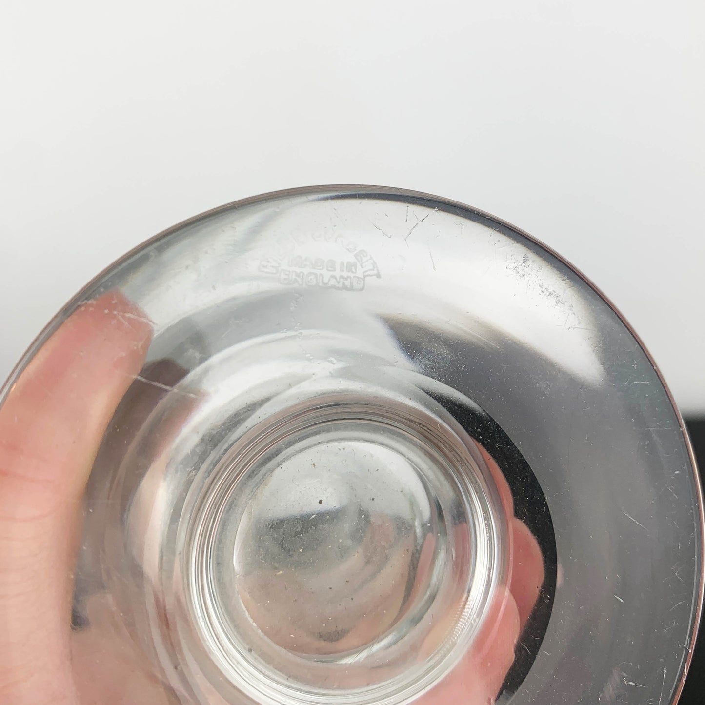 Webb Corbett Crystal Star Cut Footed Vase