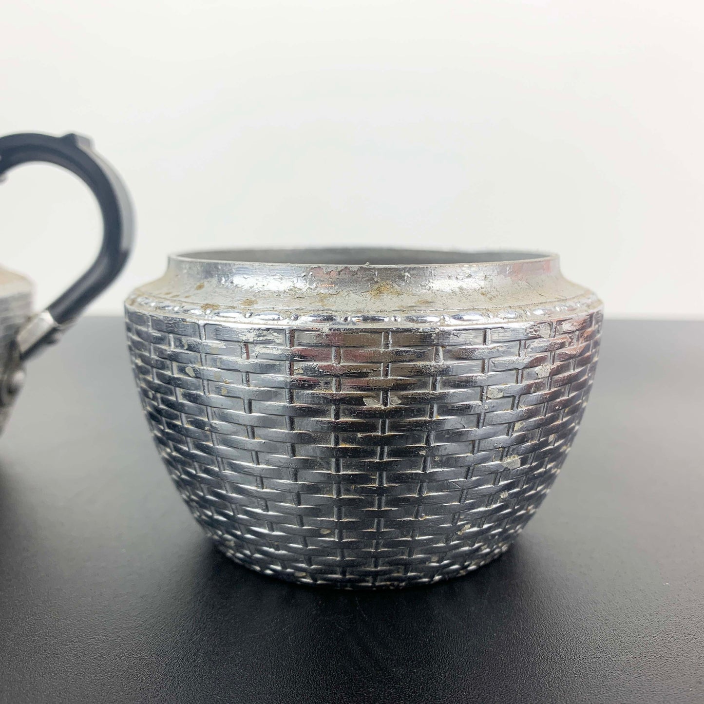 Wikka Ware Sugar Bowl and Creamer Set