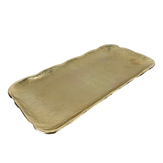 Gold Rectangle Decor Tray