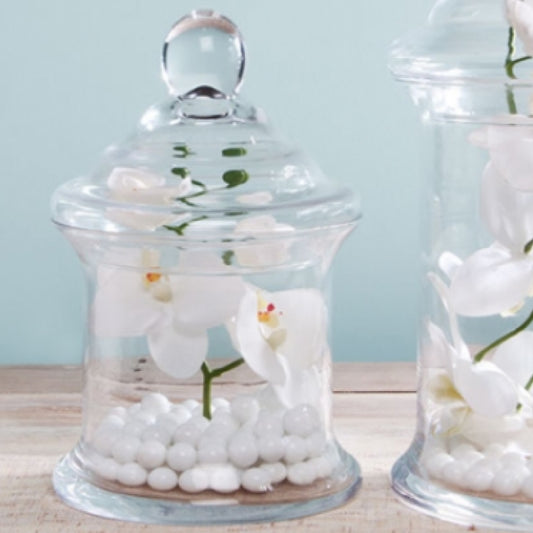 Small Lidded Decorative Glass Jar