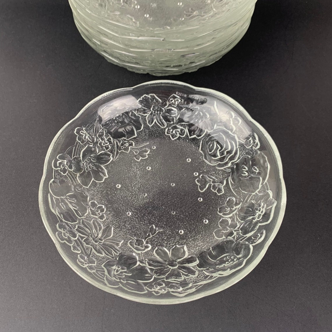 KIG Romance Rose glass bowls set of 6